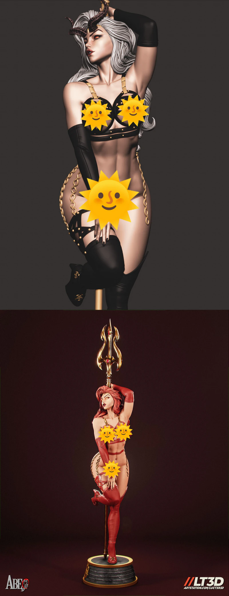 Satana Hellstrom Extra 3D Printable Miniature STL File STL model for 3D printing