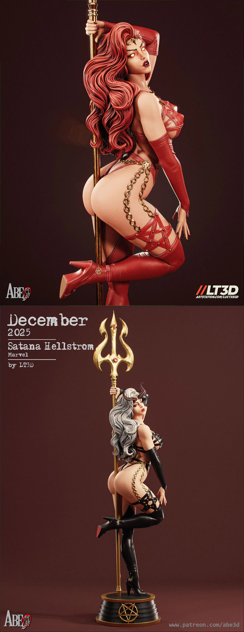 Satana Hellstrom STL Figure for 3D Printer STL model for 3D printing