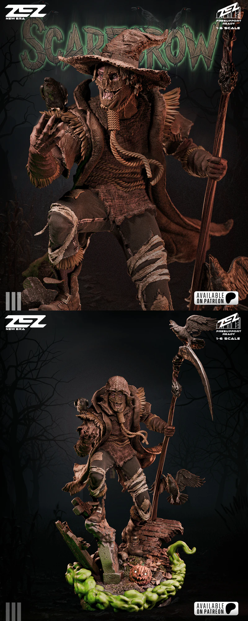 Scarecrow 3D Printable Miniature STL File STL model for 3D printing