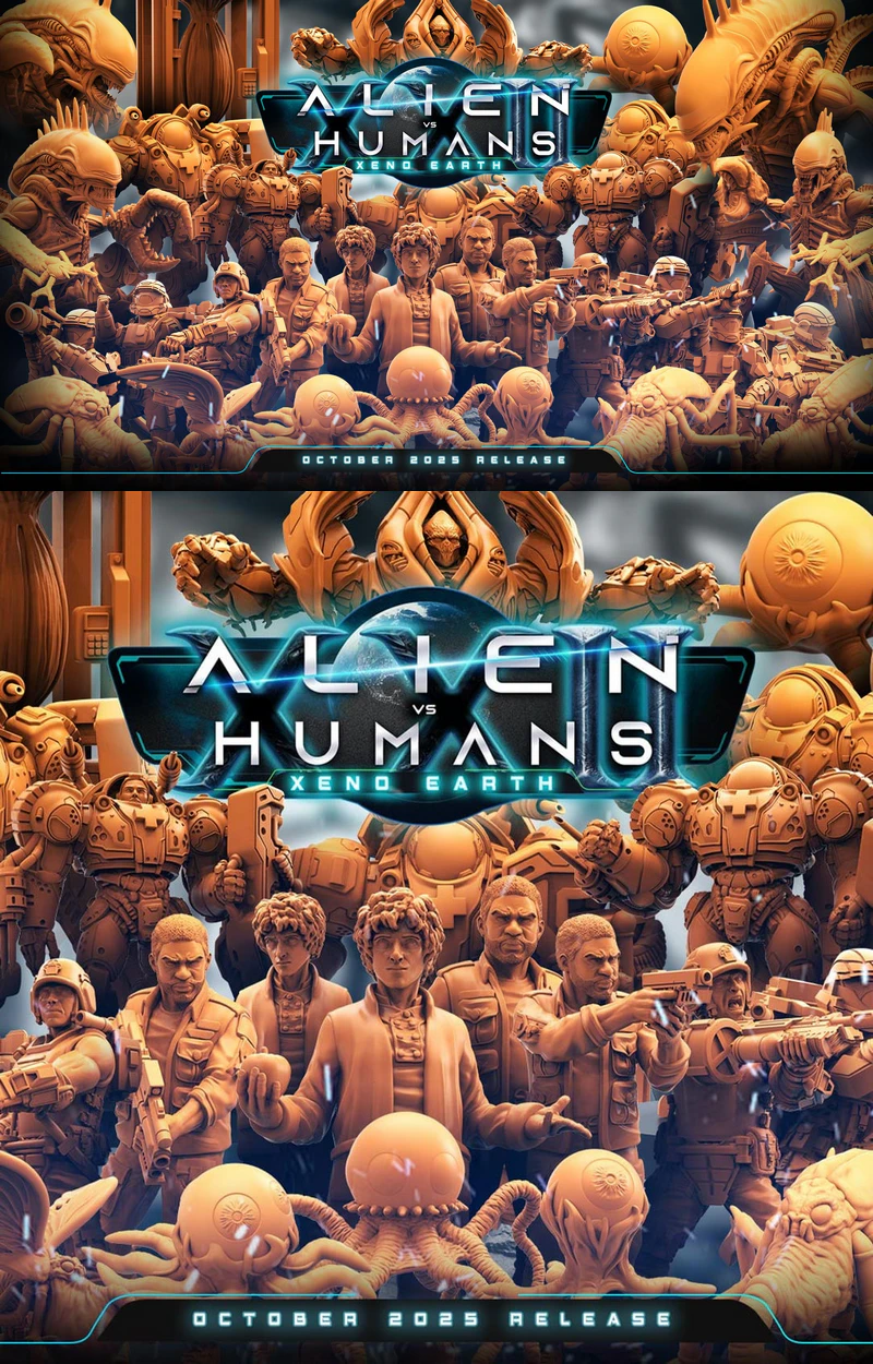 Xeno Earth Sci-Fi Alien STL for 3D Printing STL model for 3D printing