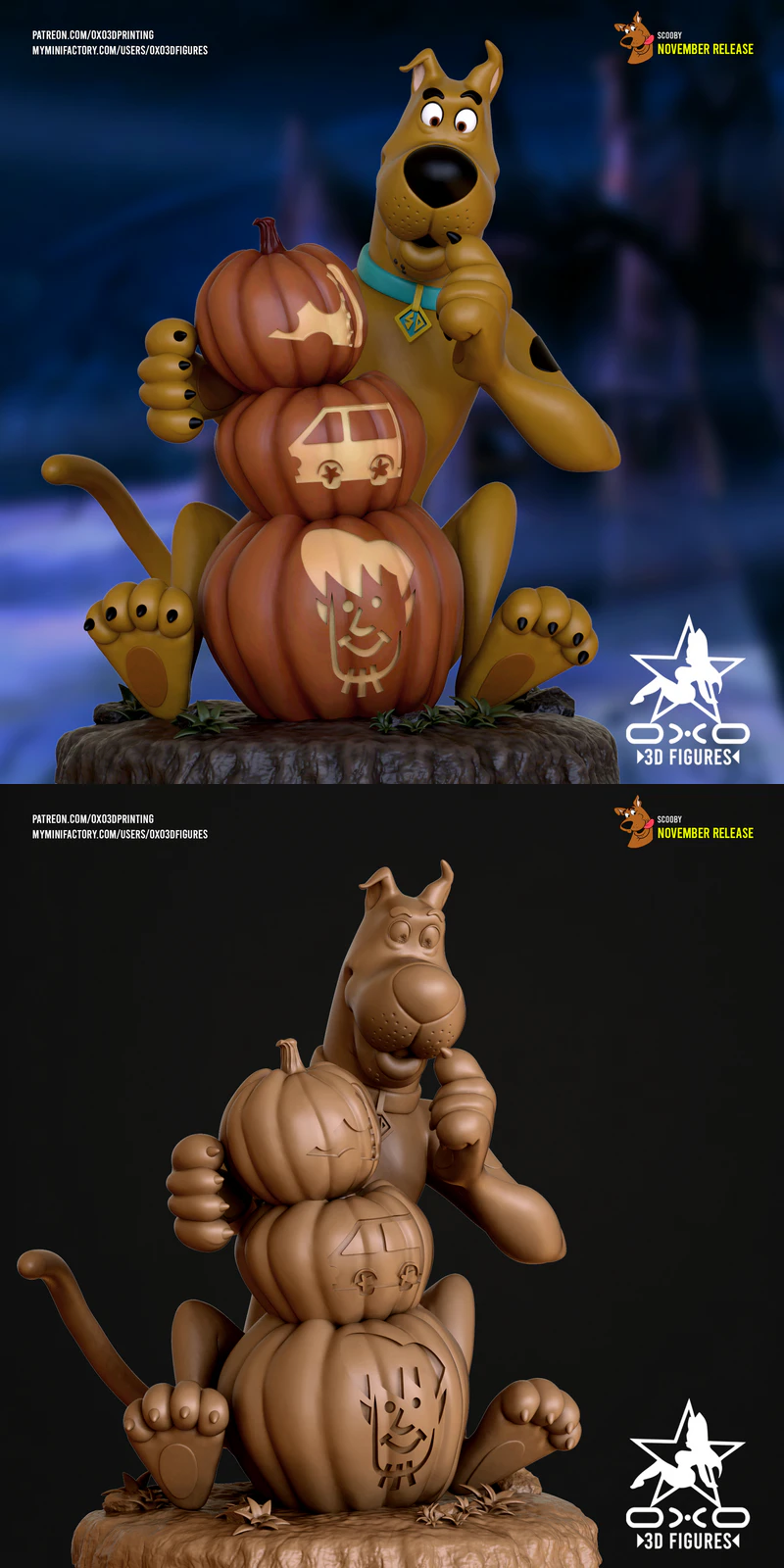 Scooby Doo 3D Printable Miniature STL Model STL model for 3D printing