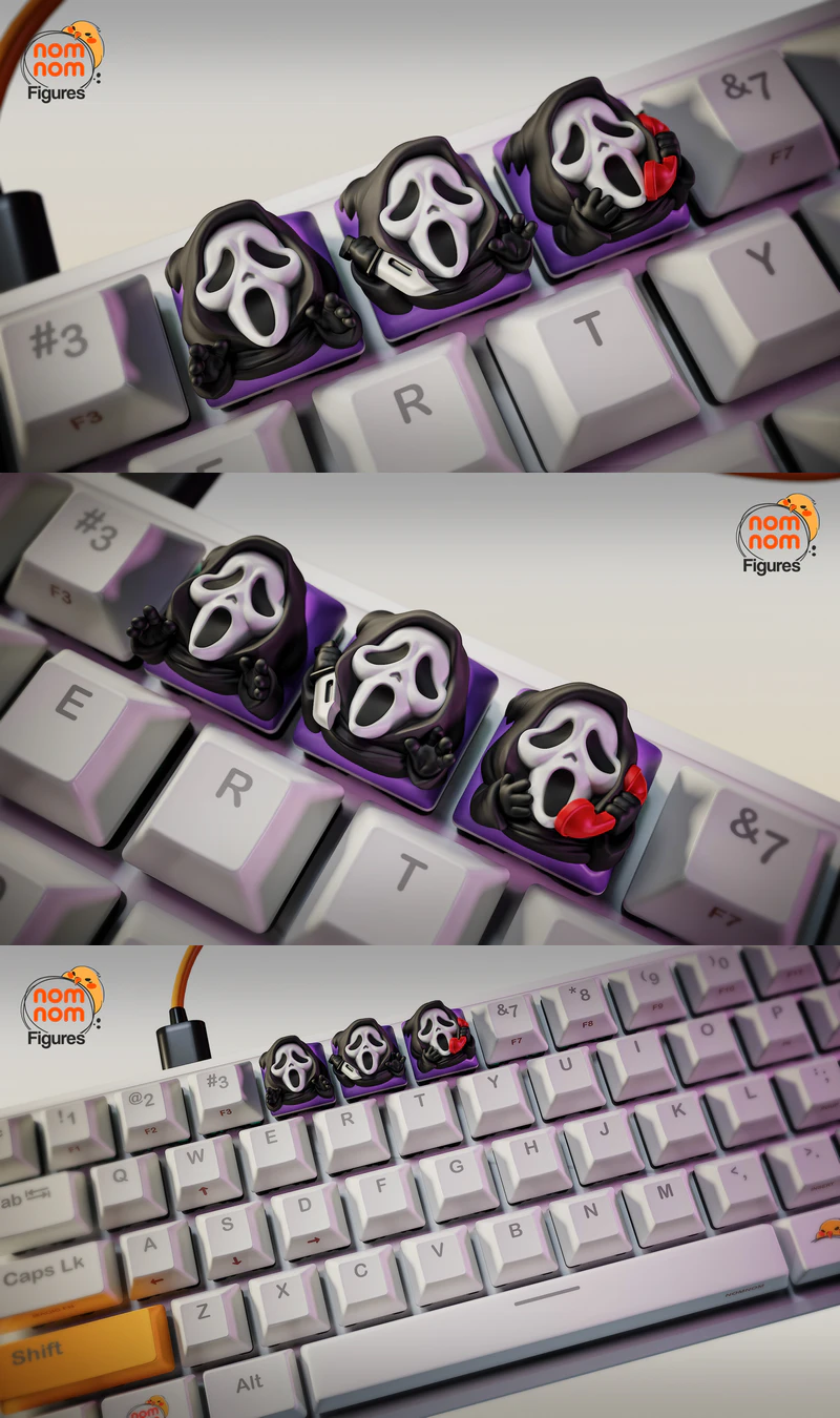 Scream Keycaps 3D Printable STL Model STL model for 3D printing