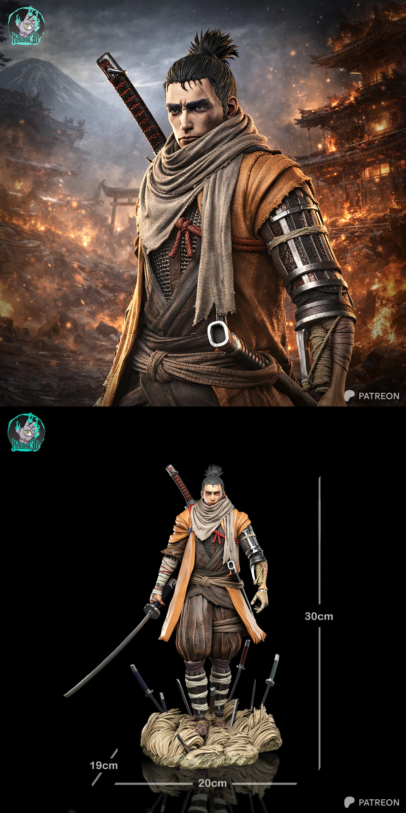Sekiro STL model for 3D printing