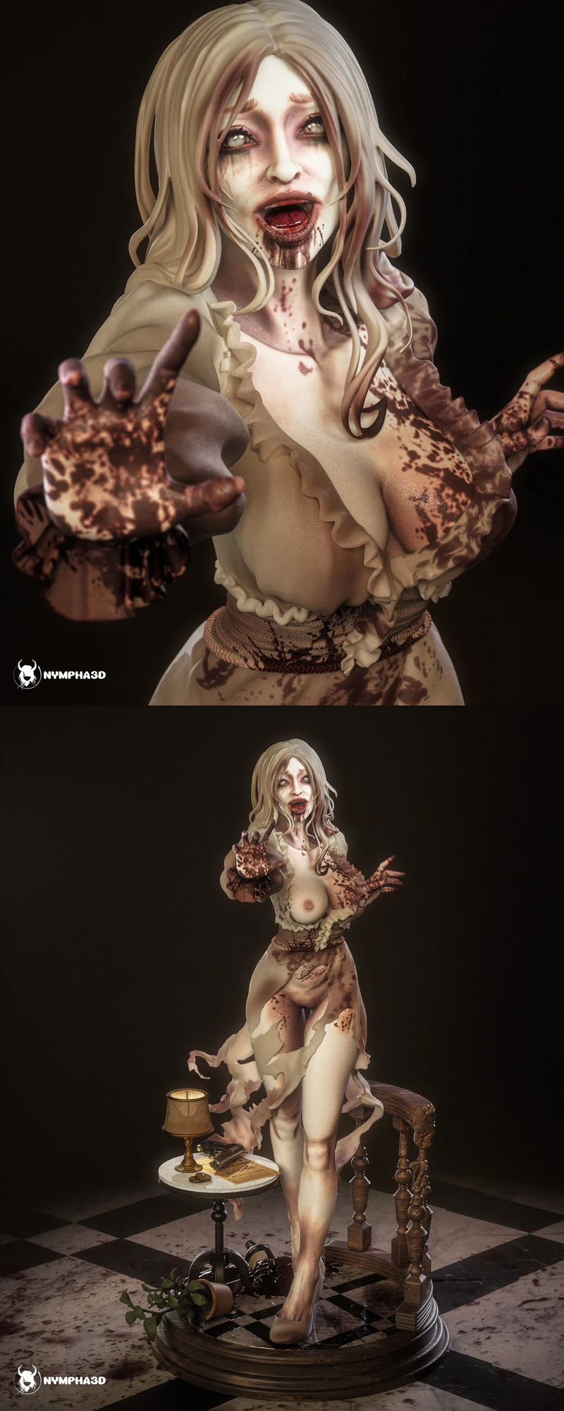 Selena Corey – Zombie Singe – Resident Evil Requiem STL model for 3D printing