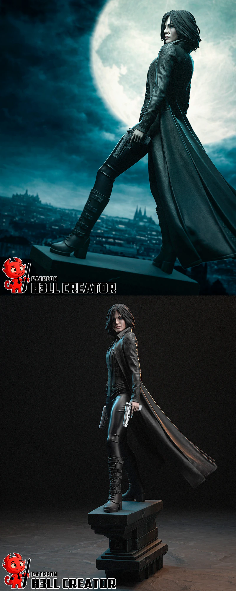 Selene Underworld STL Figure for 3D Printing STL model for 3D printing