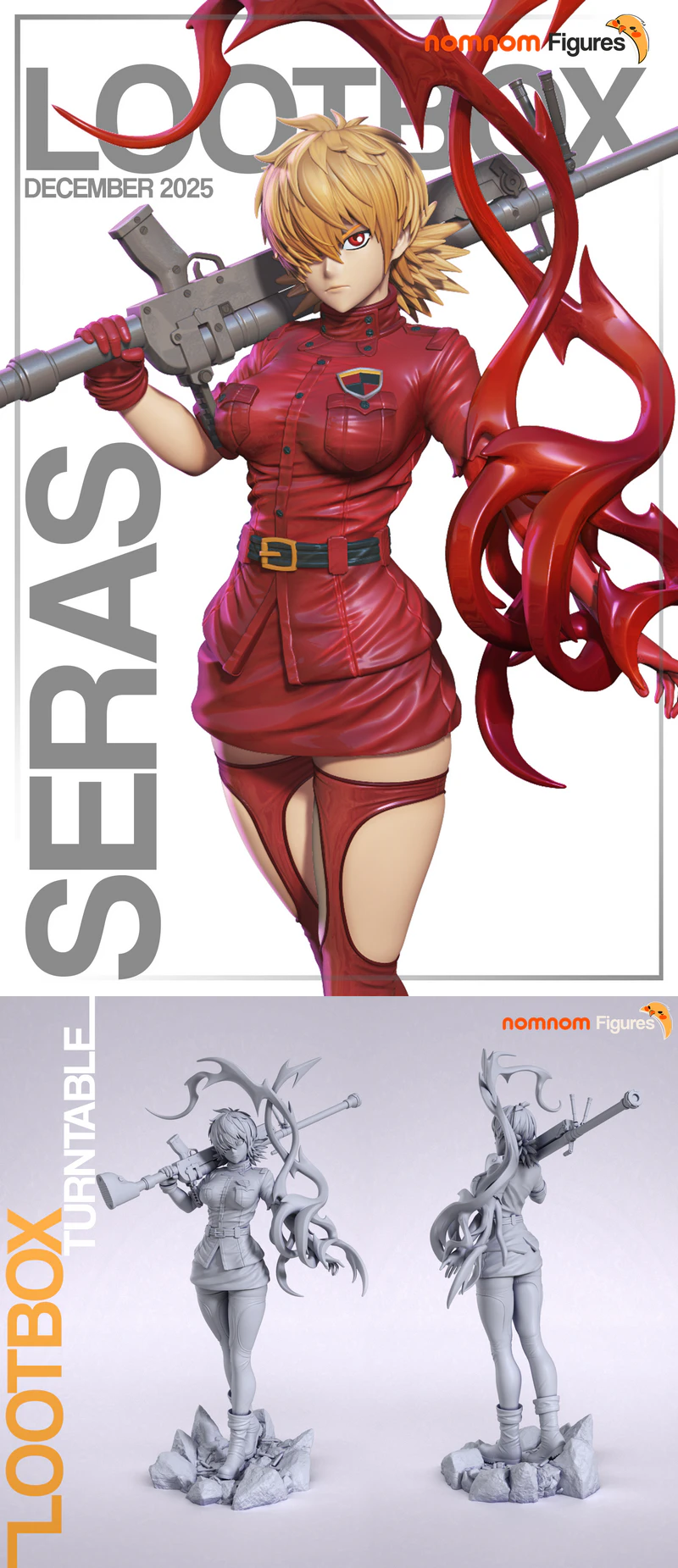 Seras Victoria 3D Printable STL Figure for Resin Printer STL model for 3D printing
