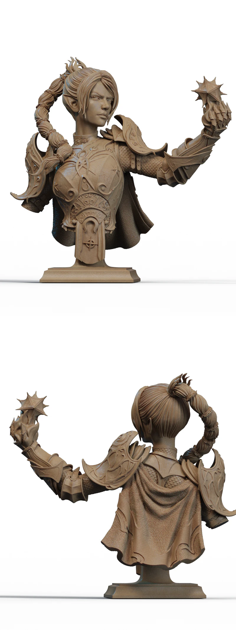 Shadowheart Bust 3D Printable Model STL File STL model for 3D printing