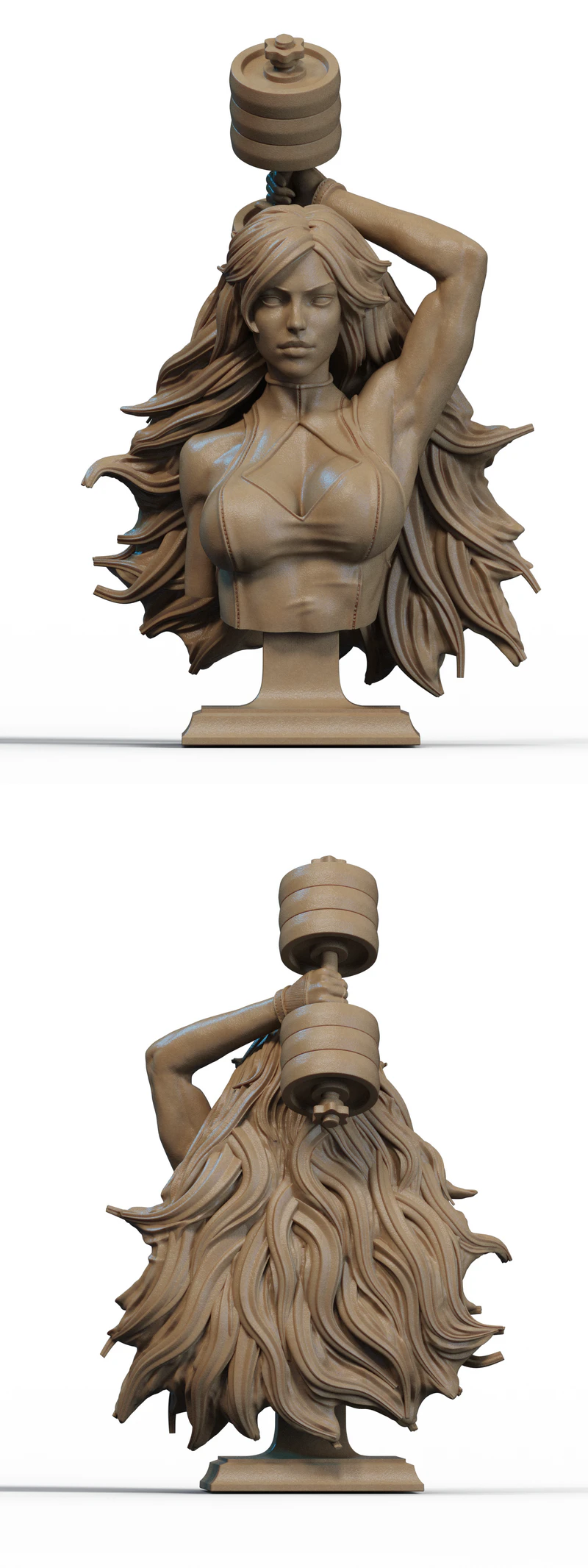 She-Hulk 3D Printable Bust STL File STL model for 3D printing