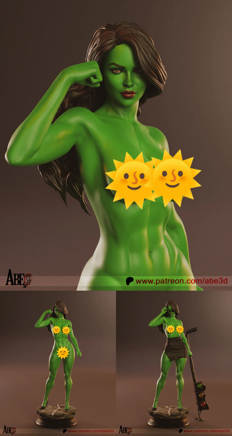She-Hulk Extra 3D Printable STL Model STL model for 3D printing