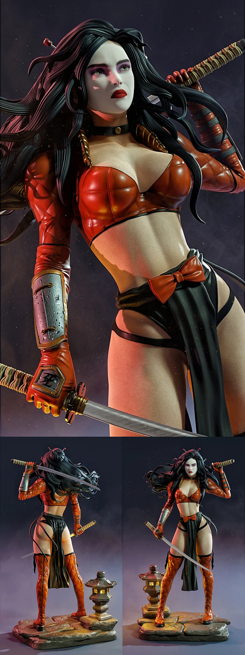 She on a Crusade – Comic 3D Printable Figure STL Model STL model for 3D printing