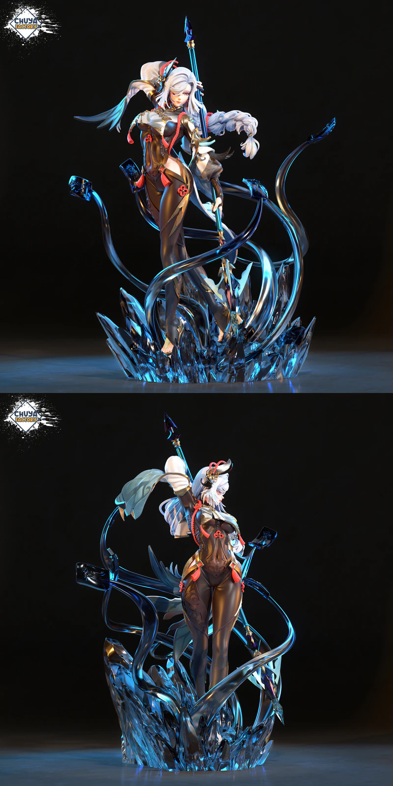 Shenhe 3D Printable Miniature STL File for Genshin Impact Fans STL model for 3D printing