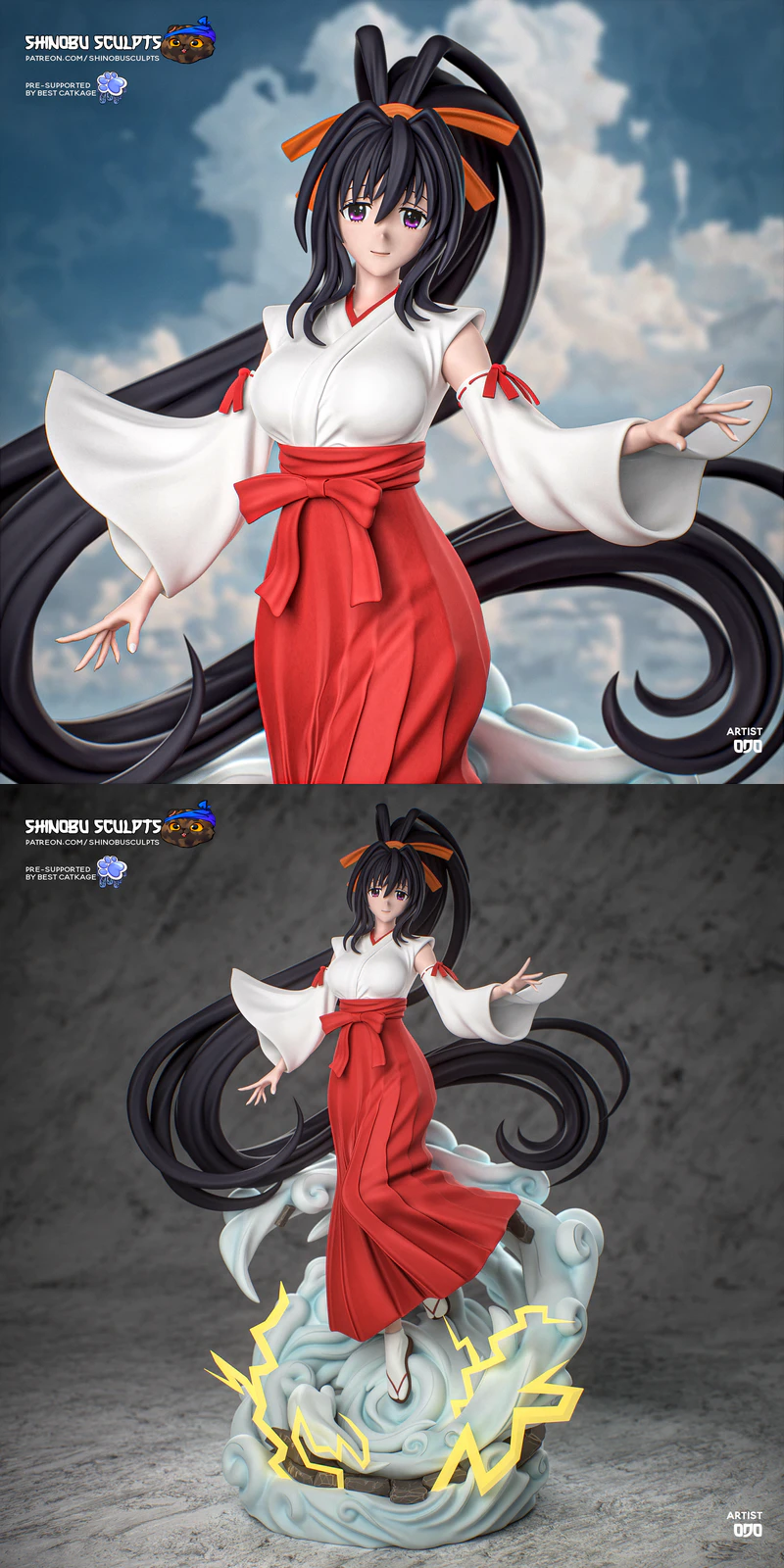 Akeno STL model for 3D printing