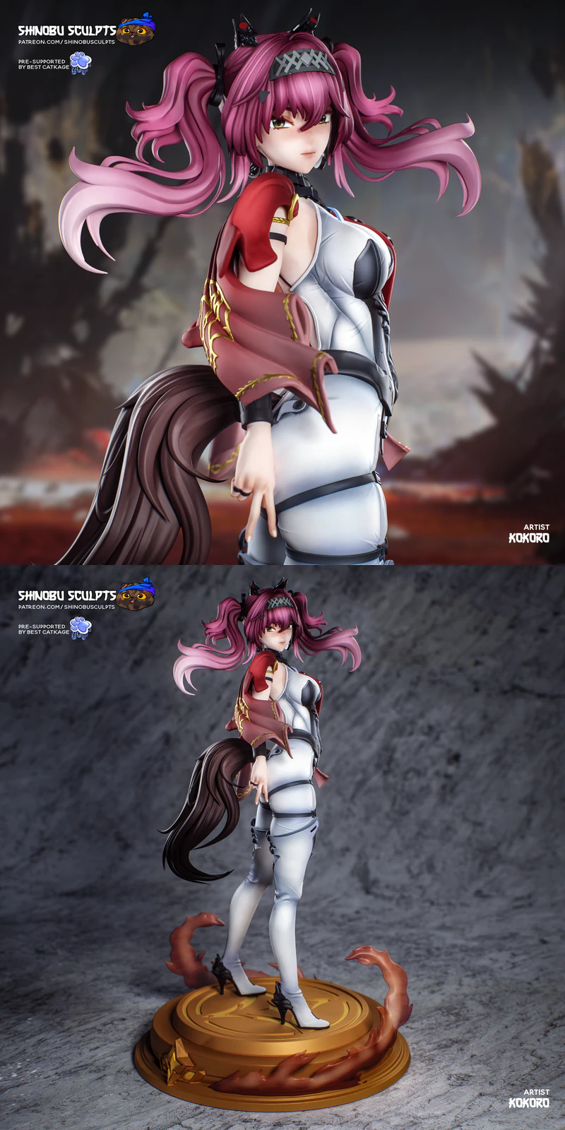 Lupa – Wild Huntress Character STL model for 3D printing