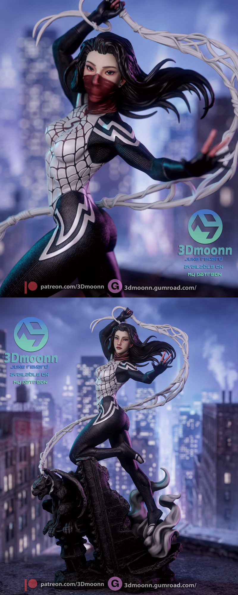 Silk – Spiderman STL model for 3D printing
