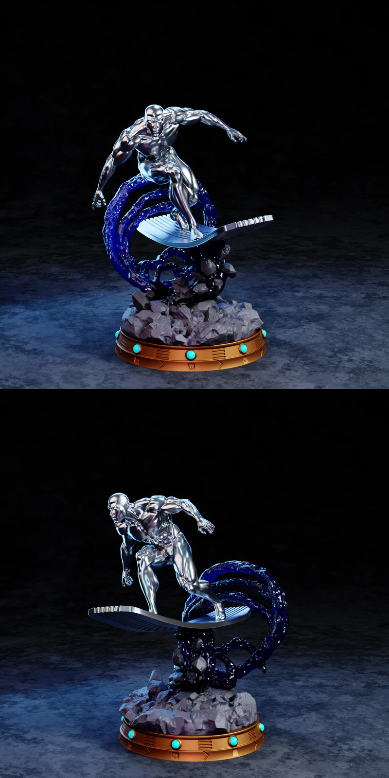 Silver Surfer 3D Printable STL File STL model for 3D printing