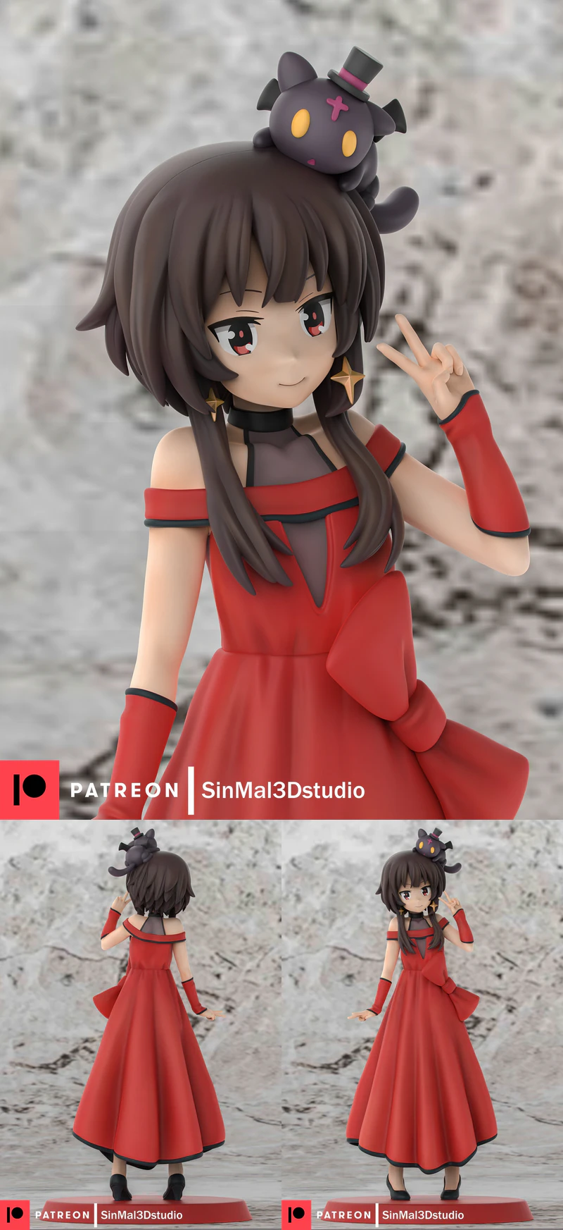 Konosuba Megumin STL model for 3D printing