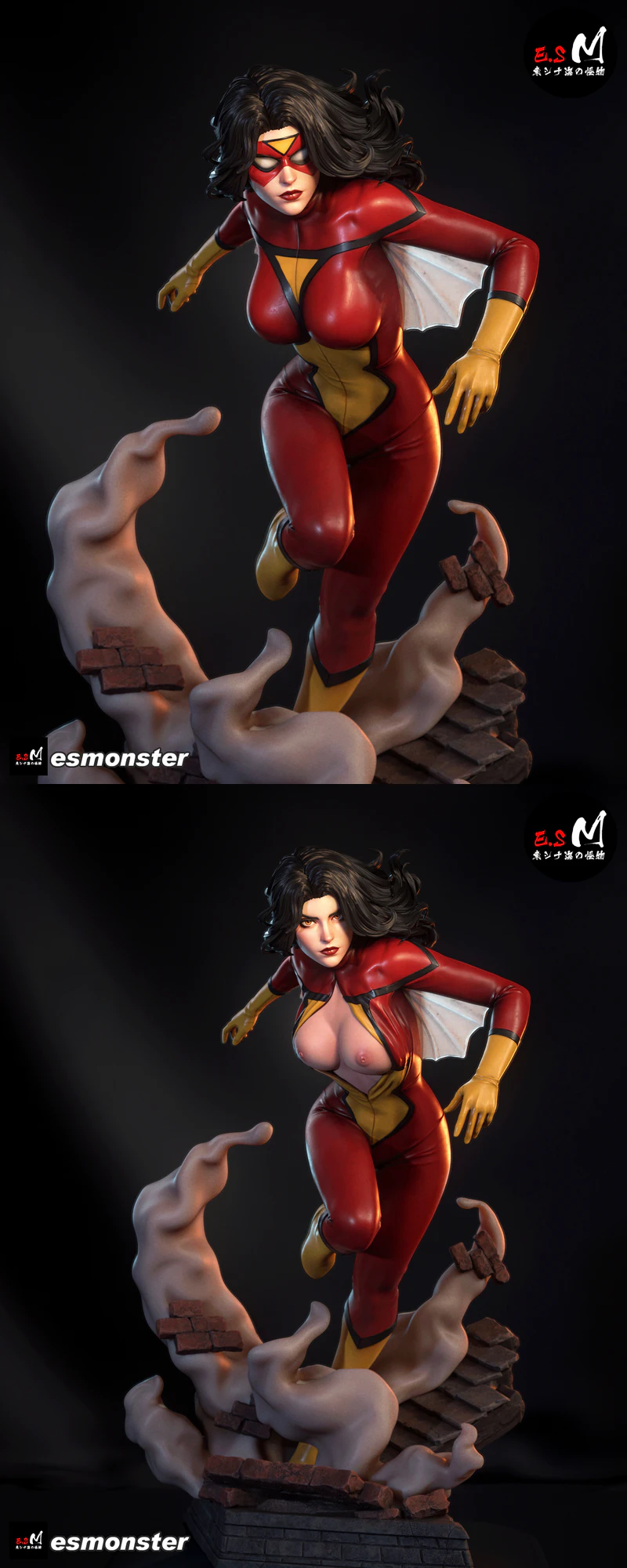 Sipder woman STL model for 3D printing