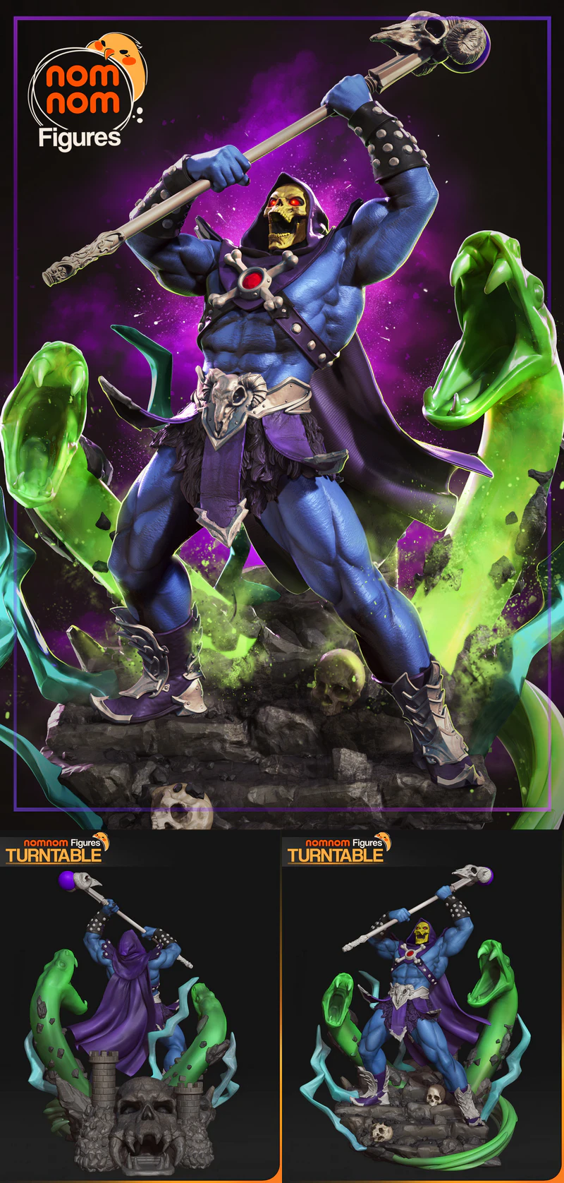 Skeletor – He-man and the Masters of the Universe STL model for 3D printing