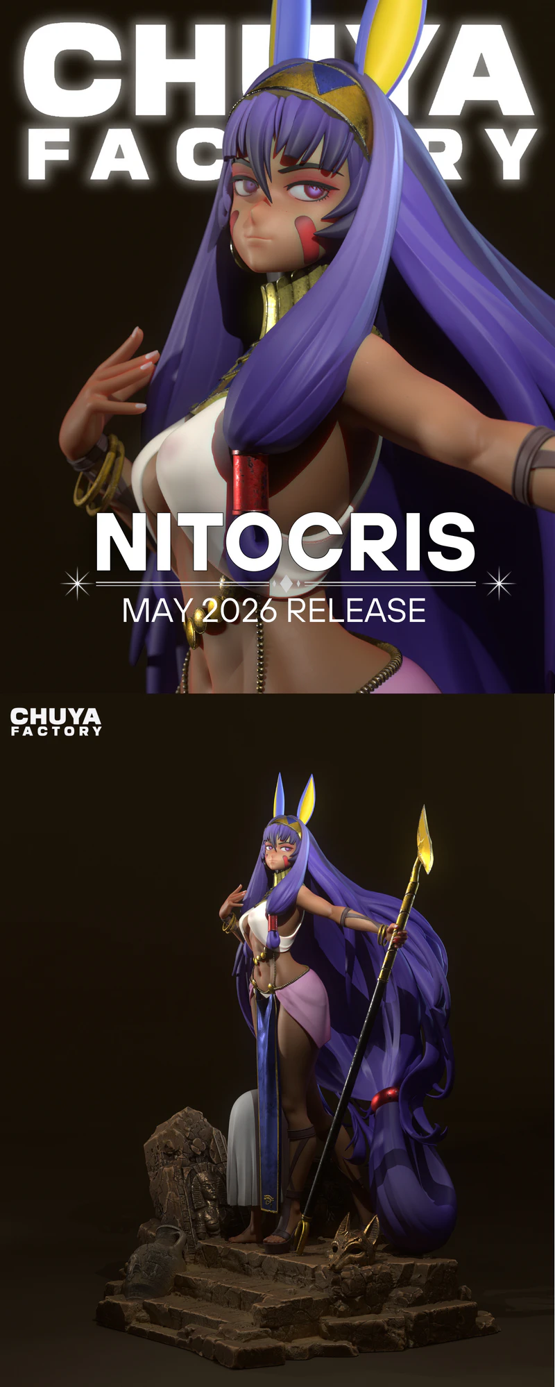 Sky Pharaoh – NITOCRIS STL model for 3D printing