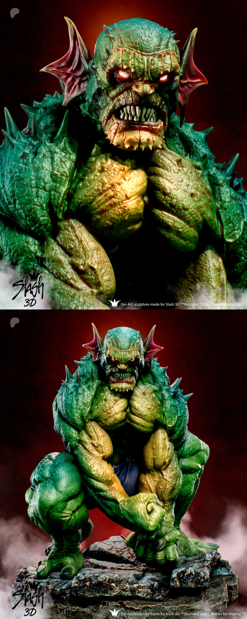 Abomination STL model for 3D printing