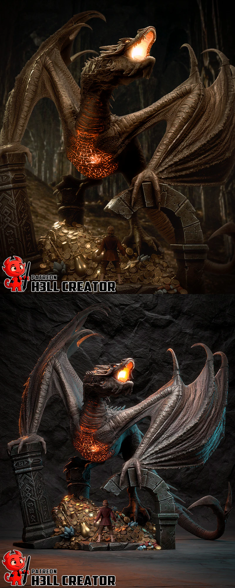 Smaug – The Hobbit STL model for 3D printing