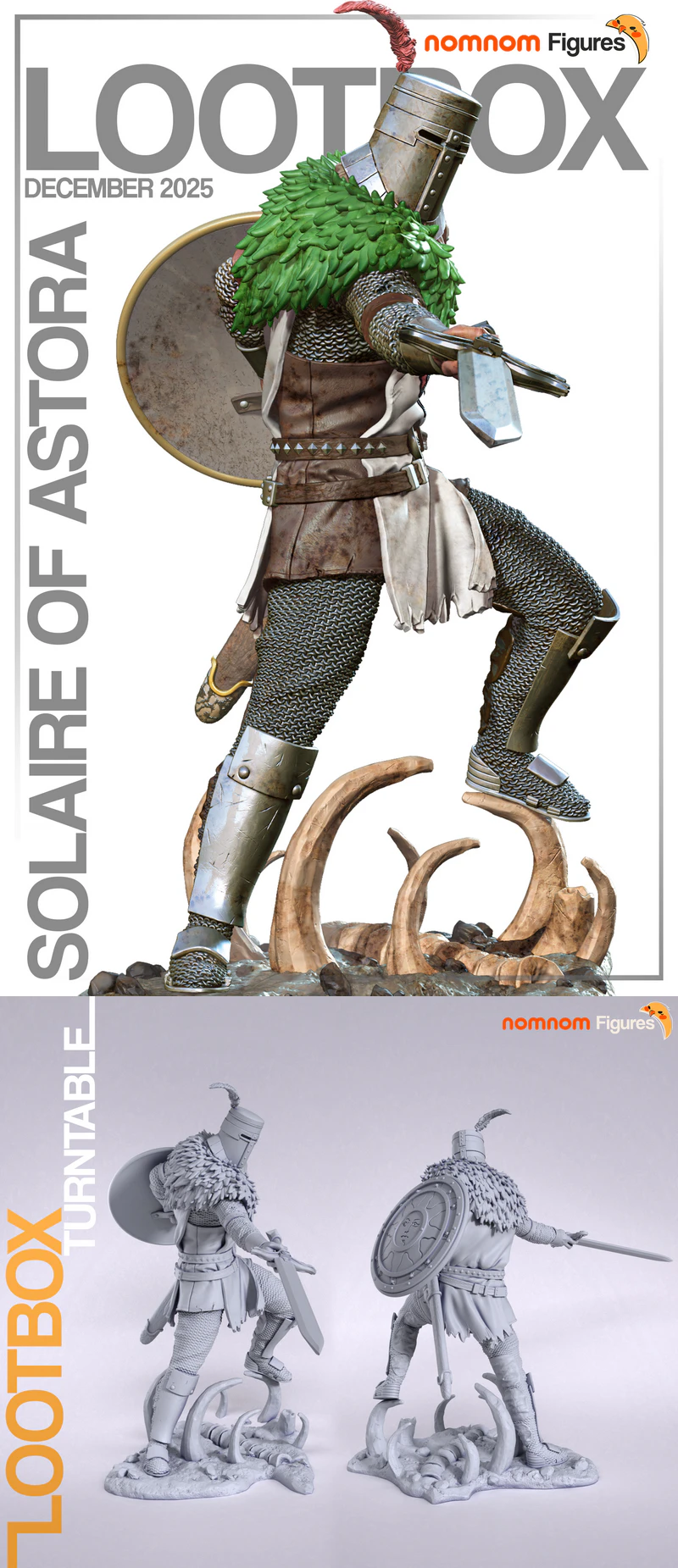 Solaire of Astora 3D Printable Miniature STL File STL model for 3D printing