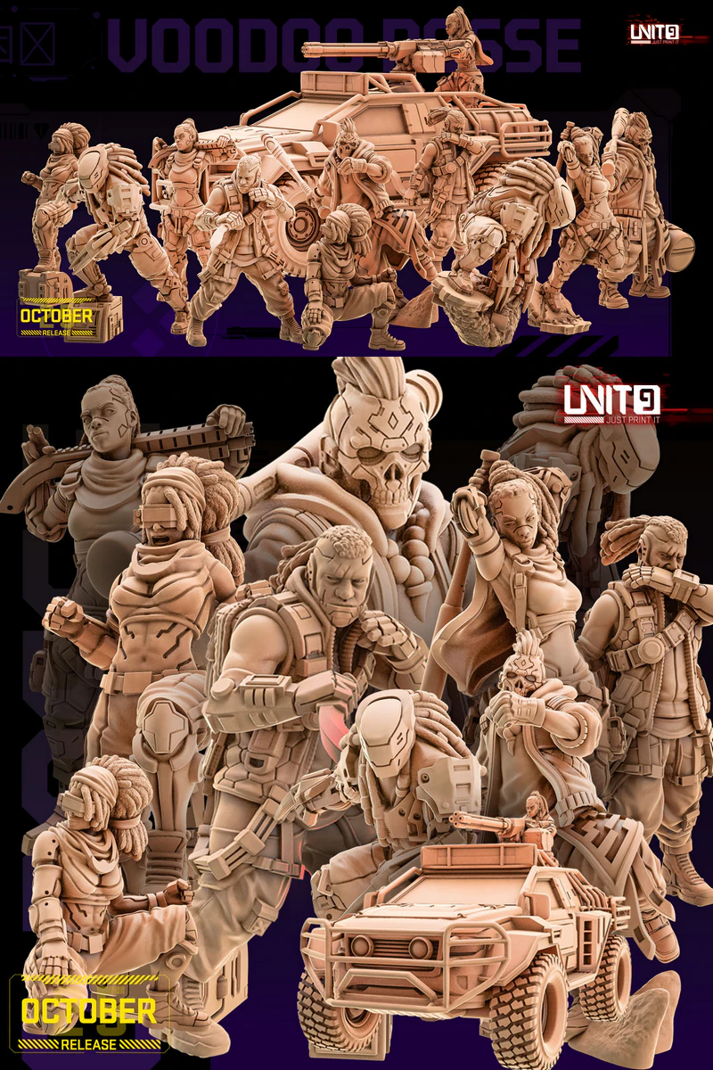 Soulware Syndicate –  Inside Sleepless Citys Voodoo Posse STL model for 3D printing