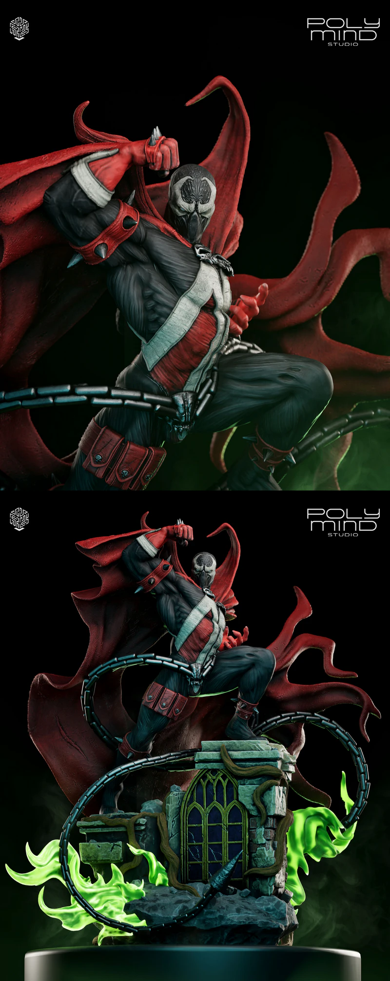 Spawn 3D Printed STL Figure for Resin Printer STL model for 3D printing