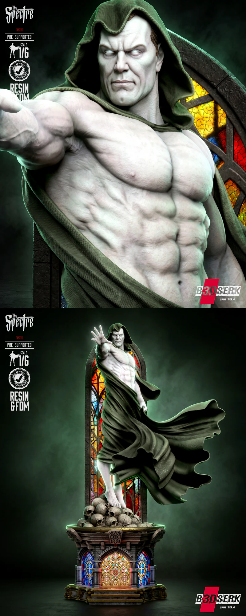 Spectre Kingdom Come Sculpture STL model for 3D printing