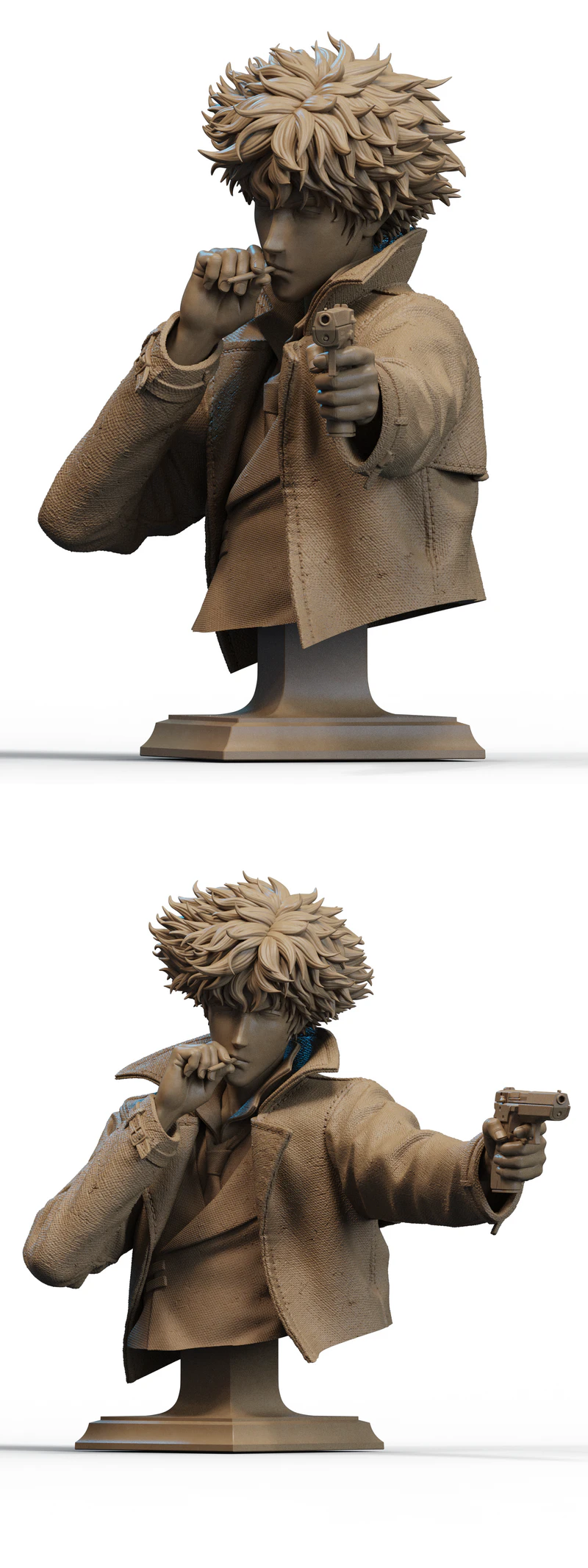 Spike Bust STL model for 3D printing