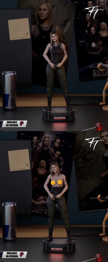 Starbuck Kara Thrace – Battlestar Galactica STL model for 3D printing