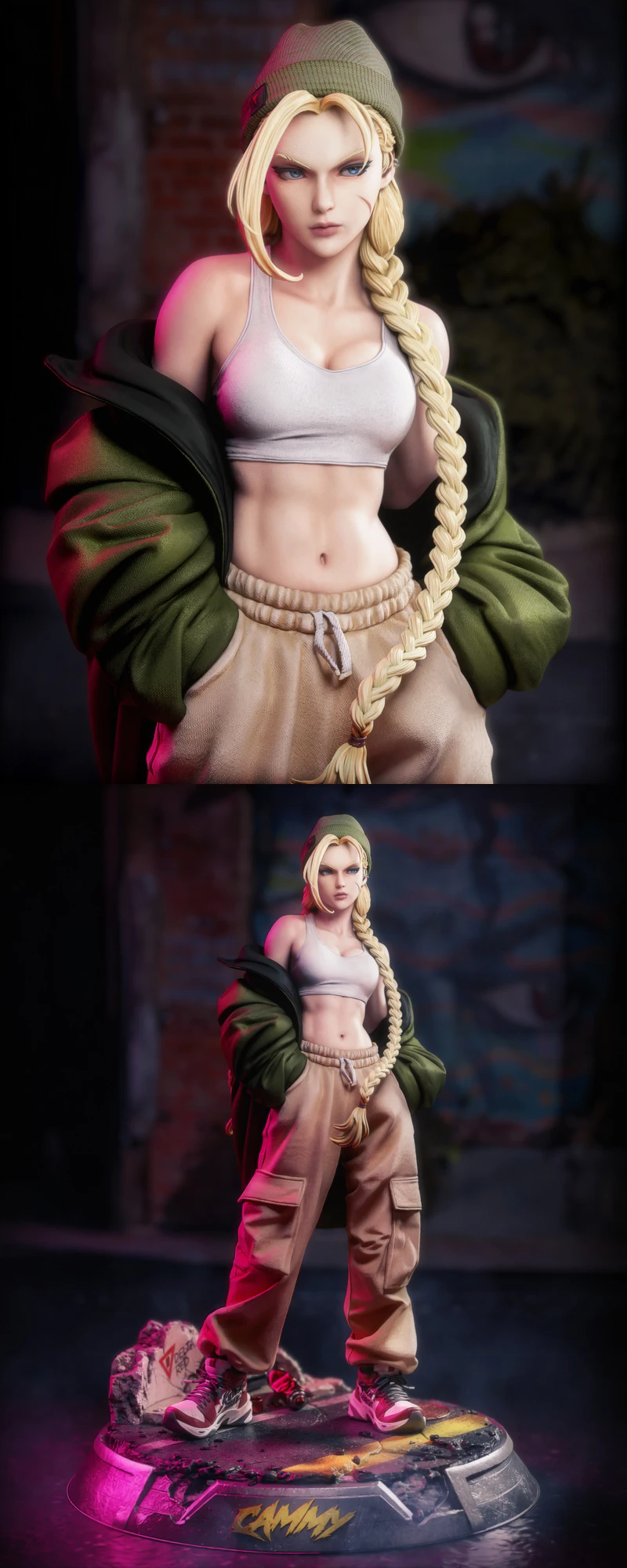 StreetWear Cammy STL model for 3D printing