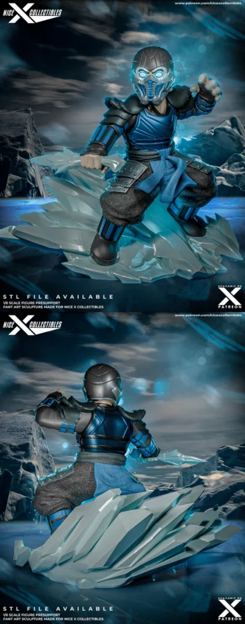 Subzero Chibi STL model for 3D printing
