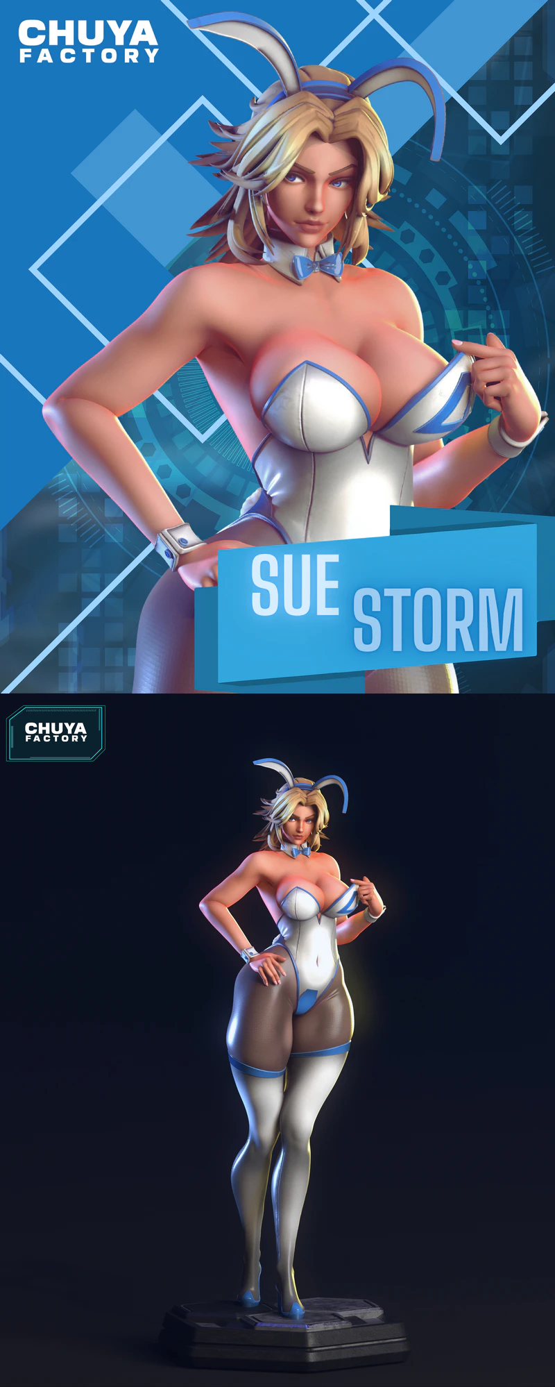 Sue Storm Superhero STL File for 3D Printing STL model for 3D printing