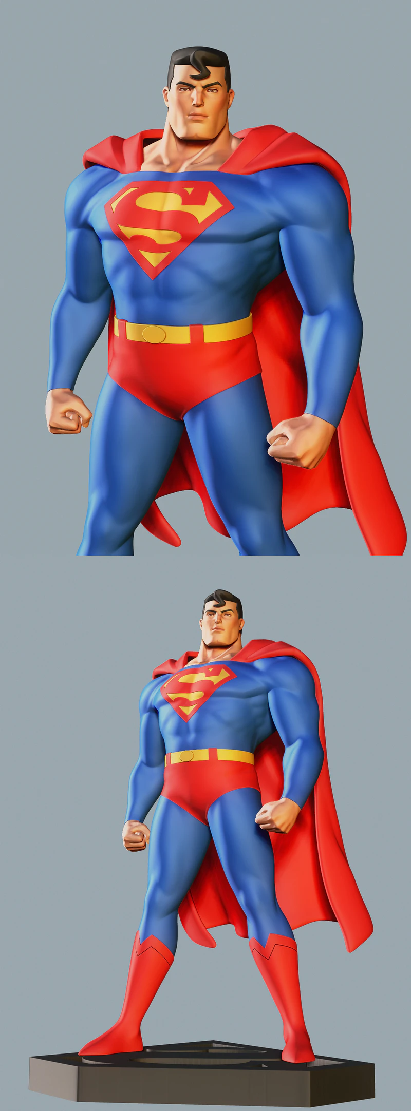 Super Man STL model for 3D printing