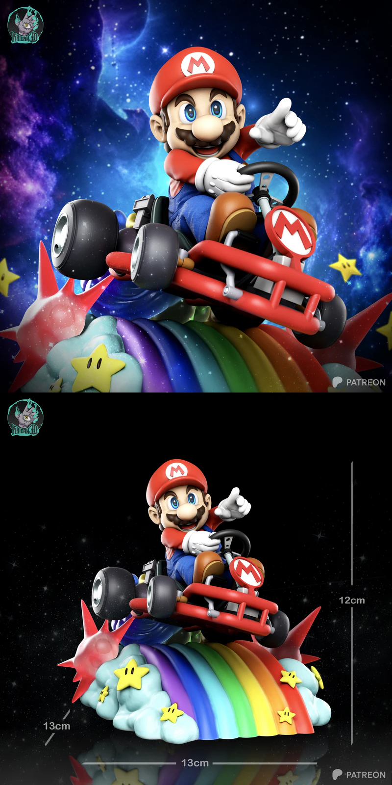 Super Mario STL model for 3D printing