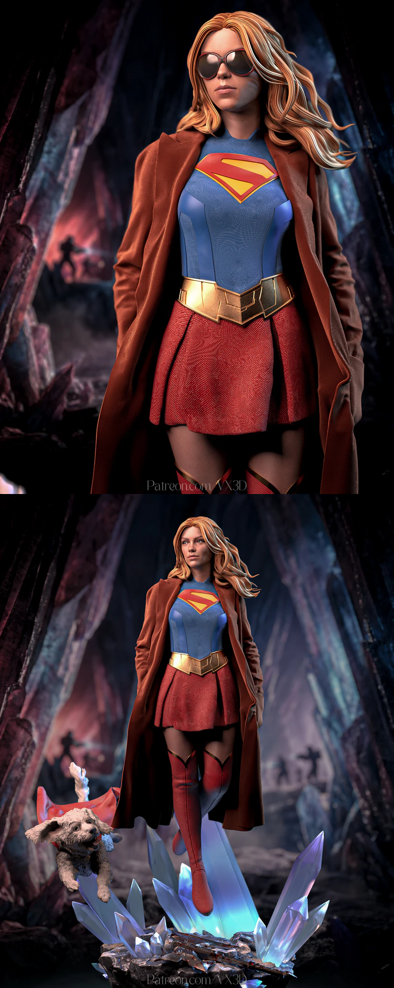 Supergirl Woman of Tomorrow – Milly Alcock STL model for 3D printing