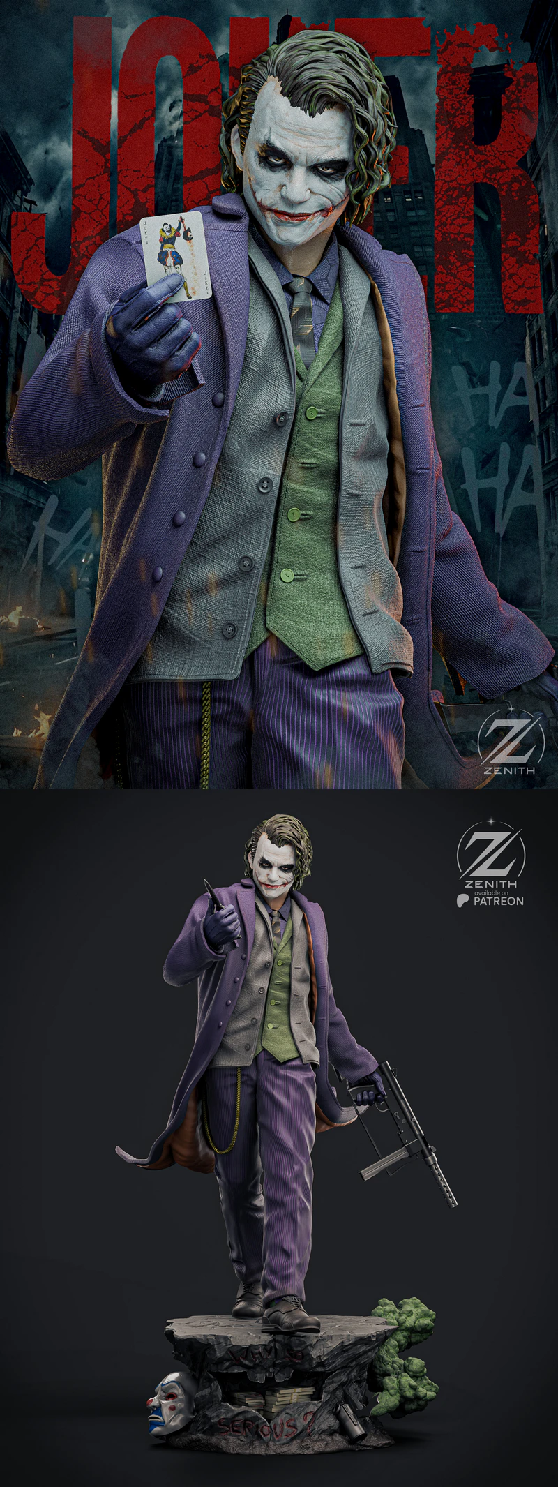 THE CLOWN – Joker STL model for 3D printing