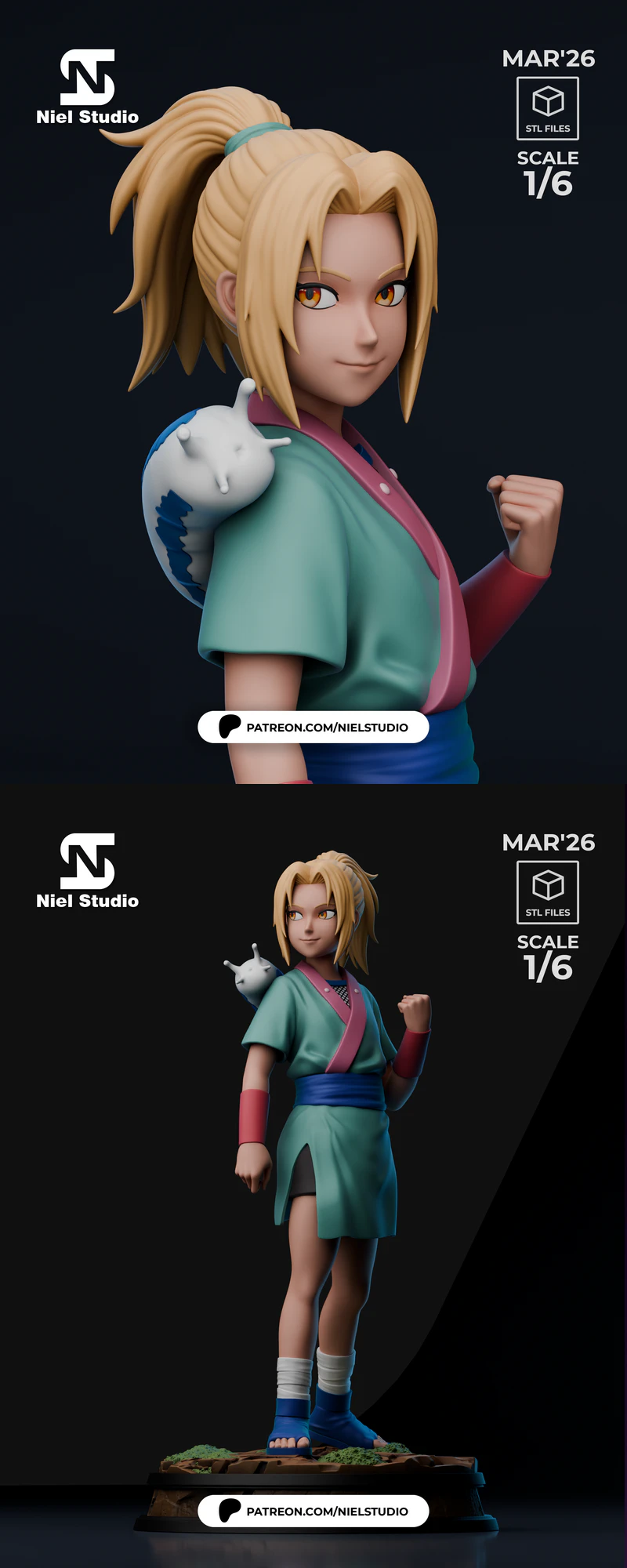 Tsunade Child – Inspired by Ninja Anime STL model for 3D printing