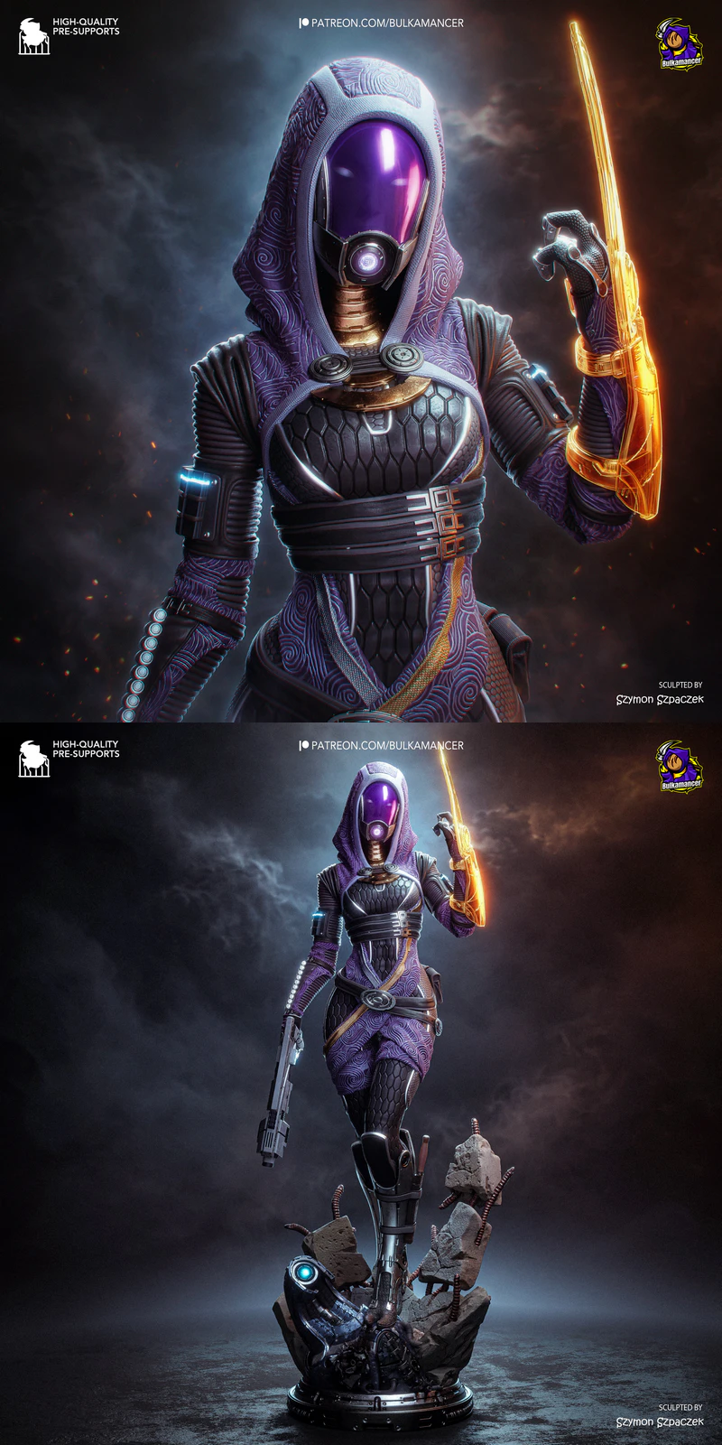 Tali – Mass Effect STL model for 3D printing