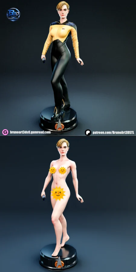 Tasha Yar STL model for 3D printing