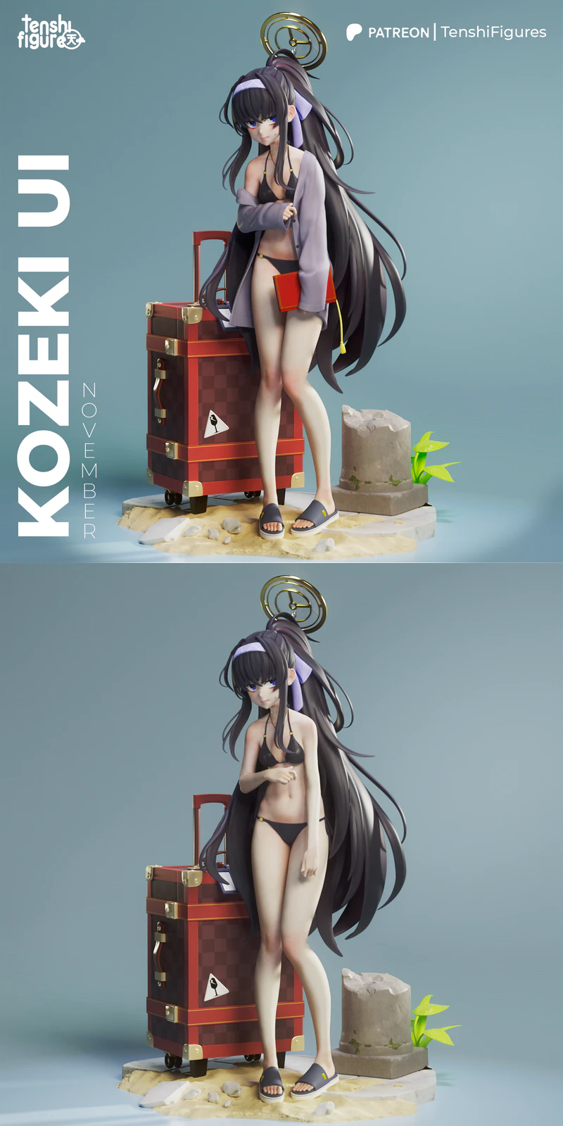 Ui Kozeki STL 3D Printable Figure STL model for 3D printing