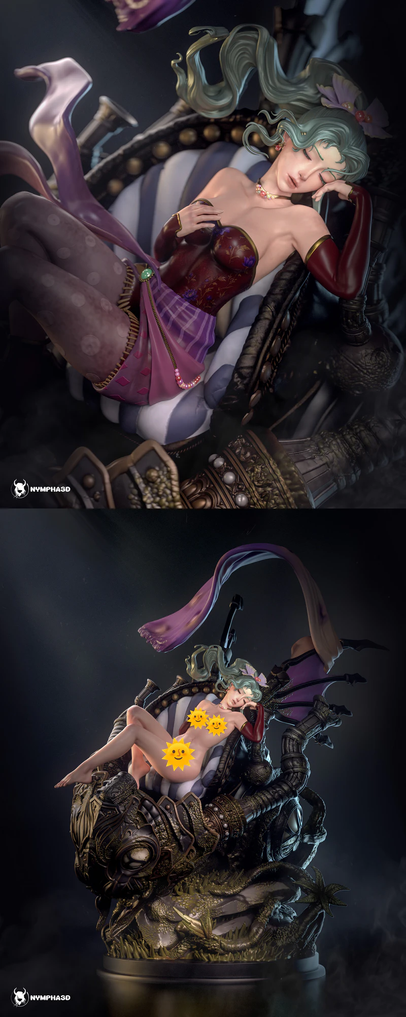 Terra Branford STL File for 3D Printing – Female Fantasy Figure STL model for 3D printing