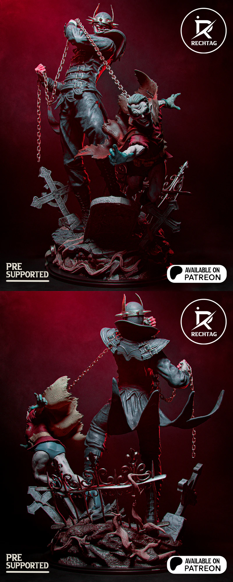 The Batman Who Laughs STL for 3D Printing STL model for 3D printing