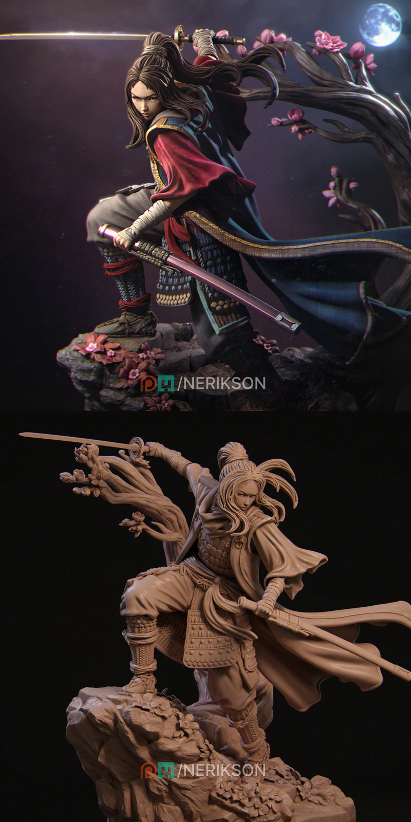 The Kawata Sisters – Michiko 3D Printable Figure STL File STL model for 3D printing