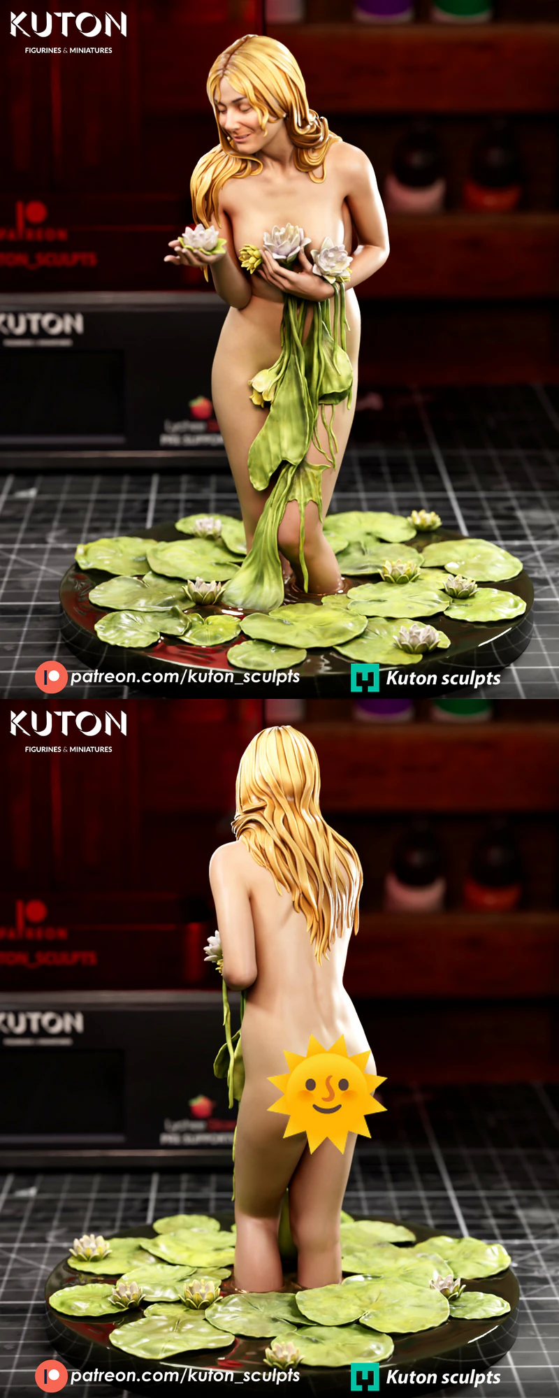 The Lily By Paul Chabas Painting STL File for 3D Printing STL model for 3D printing