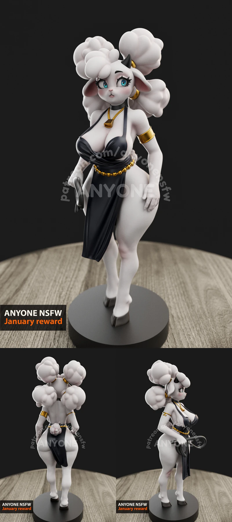 The Sheep STL File for 3D Printing Miniature STL model for 3D printing