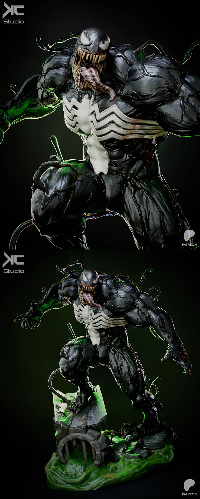 The Symbiote STL model for 3D printing