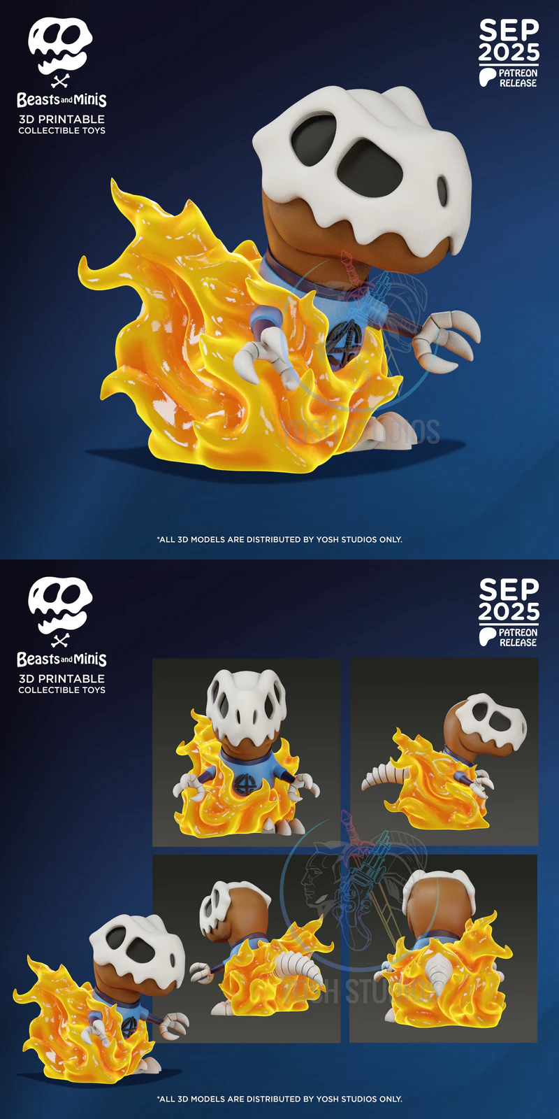 Raptor Human Torch STL File for 3D Printing STL model for 3D printing