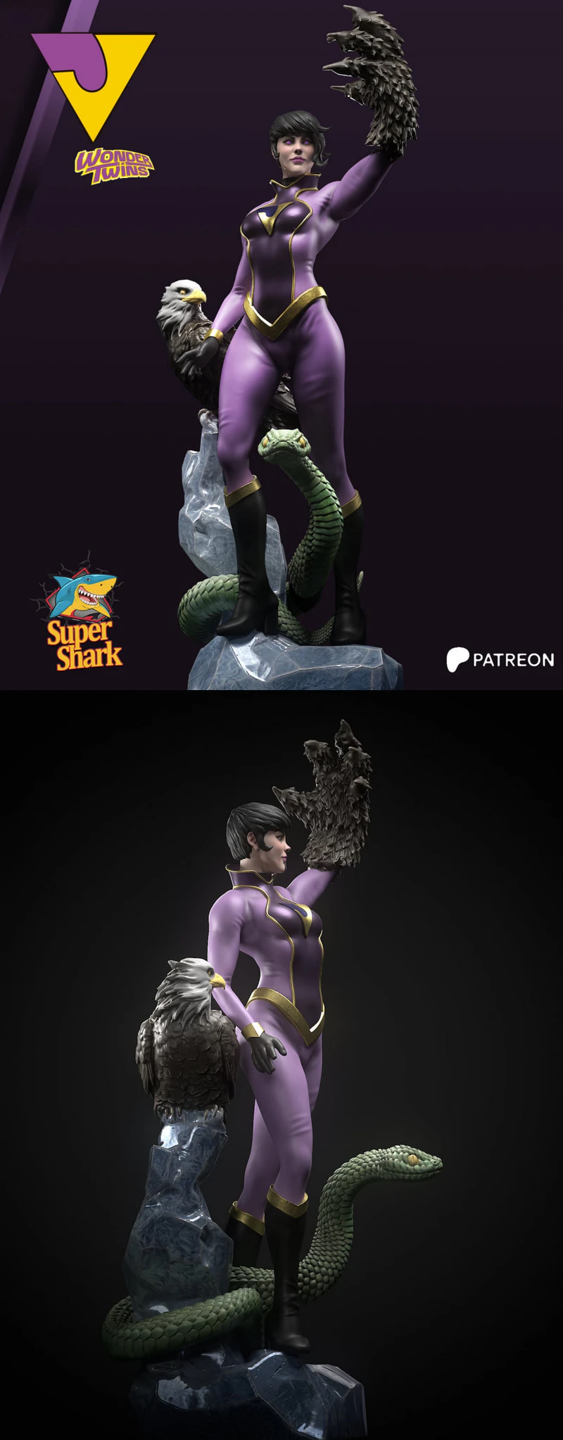 The Wonder Twins – Jayna STL model for 3D printing